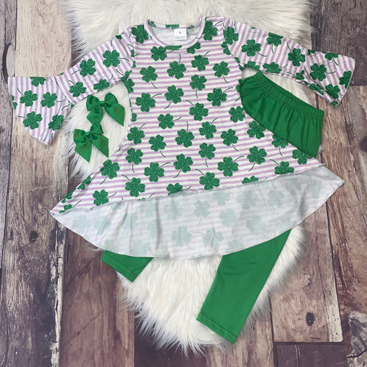 St. Patrick's High Low Top & Leggings Set