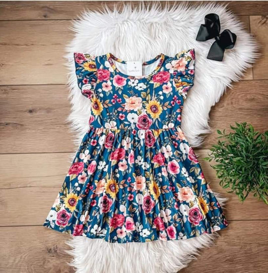 Fall Flowers dress