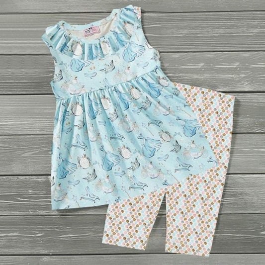 Glass Slipper capri set