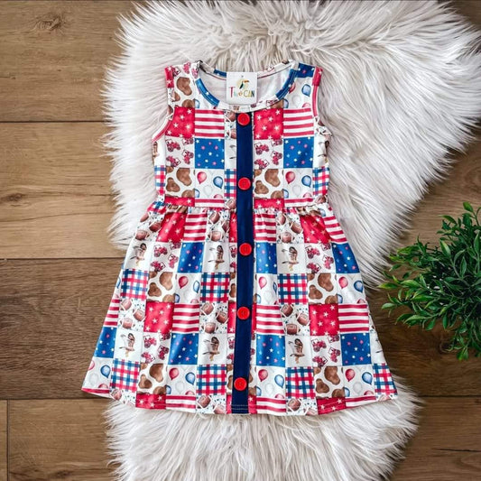 Patriotic Patchwork dress