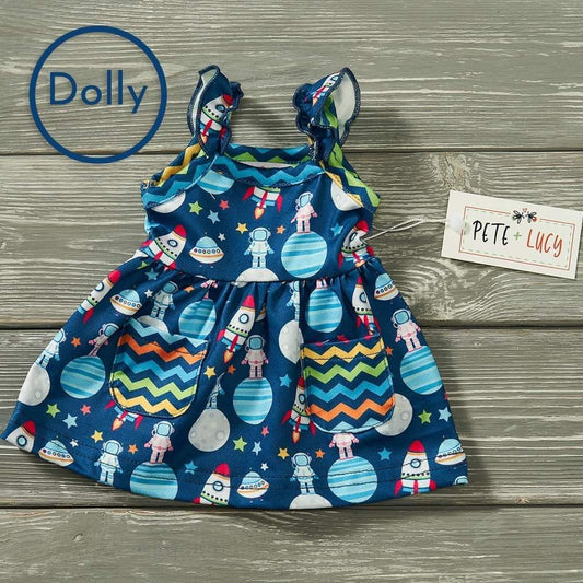 Outer Space doll dress