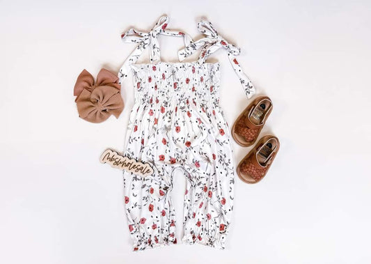 Floral infant & toddler romper