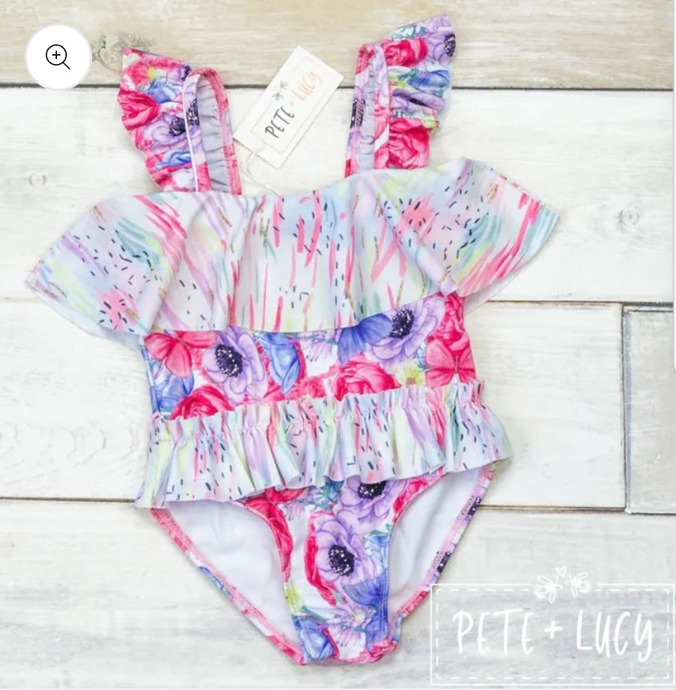 Colorful Roses 1 piece swimsuit